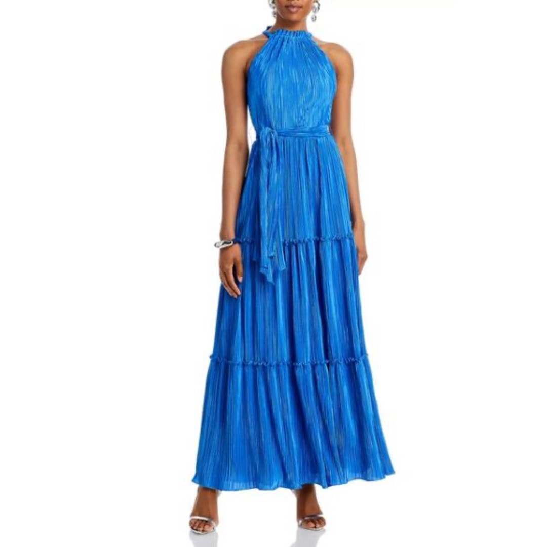New - Aqua Maxi Dress, Style A25885, Blue, Size, 0 Ret: $288